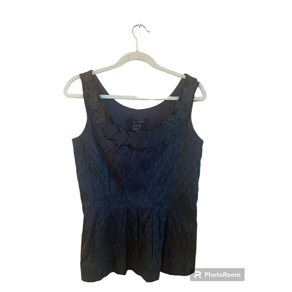 Yansi Fugel Black Top With Side Zipper. Sz.8 - Picture 1 of 5